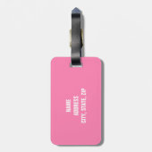 Funny Personalized Bagagelabel (Achterkant verticaal)