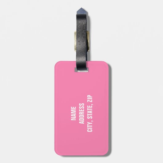 Funny Personalized Bagagelabel (Achterkant verticaal)