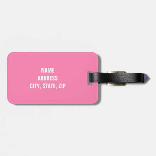 Funny Personalized Bagagelabel (Achterkant horizontaal)