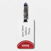 Funny Personalized Bagagelabels (Achterkant verticaal)