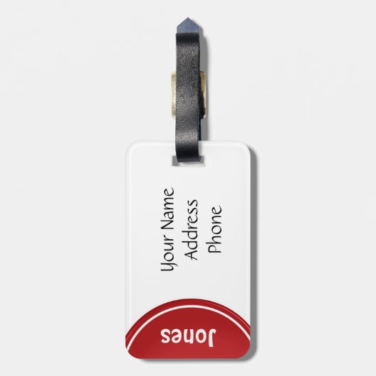 Funny Personalized Bagagelabels (Achterkant verticaal)