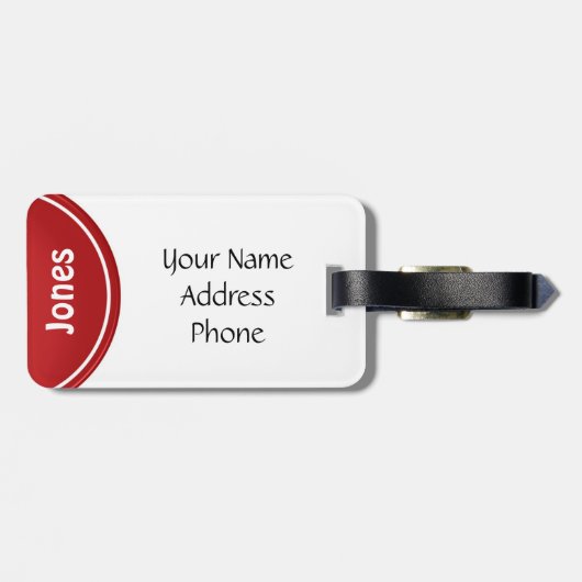 Funny Personalized Bagagelabels (Achterkant horizontaal)