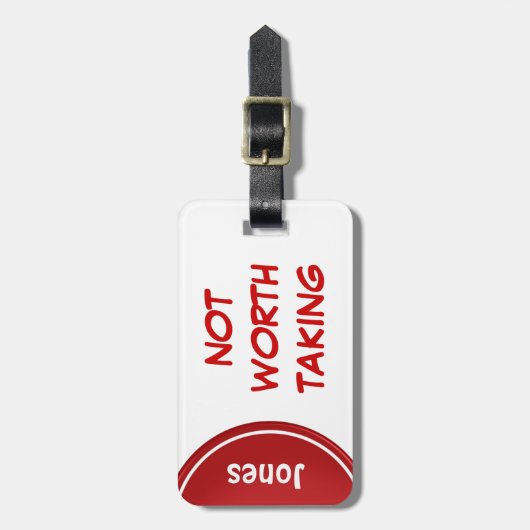 Funny Personalized Bagagelabels (Voorkant verticaal)