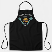 Funny Personalized BBQ Grilling Hamburgers Schort (Voorkant)