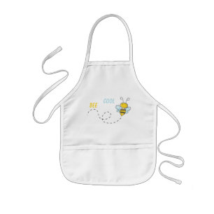 Funny Personalized Bee Cool Sjabloon Kinder Schort