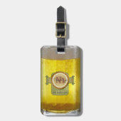 Funny Personalized Beer Glass Bagagelabel (Voorkant verticaal)