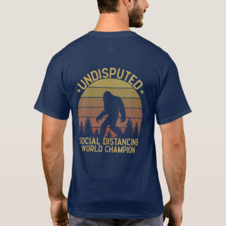 Funny Personalized Big Foot Social Distancing T-shirt