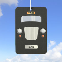 Funny Personalized Black Taxi Car Air Freshener