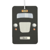 Funny Personalized Black Taxi Car Air Freshener Luchtverfrisser (Voorkant)