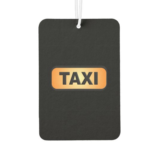 Funny Personalized Black Taxi Car Air Freshener Luchtverfrisser (Achterkant)