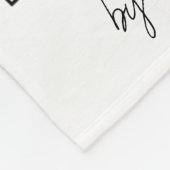 Funny Personalized Black White Crossword Puzzle Fleece Deken (Hoek)