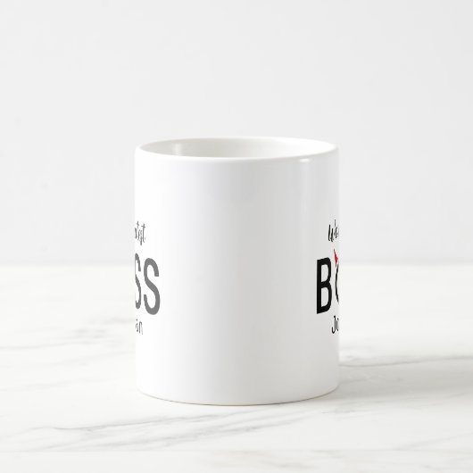 Funny Personalized Boss Horns Coffee Mok (Center)