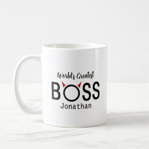 Funny Personalized Boss Horns Coffee Mok