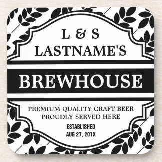 Funny Personalized Brewhouse voor thuisbrouwerij Drankjes Onderzetter