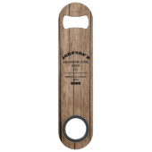 Funny personalized brouwerij custom name sjabloon speed flessenopener (Voorkant)