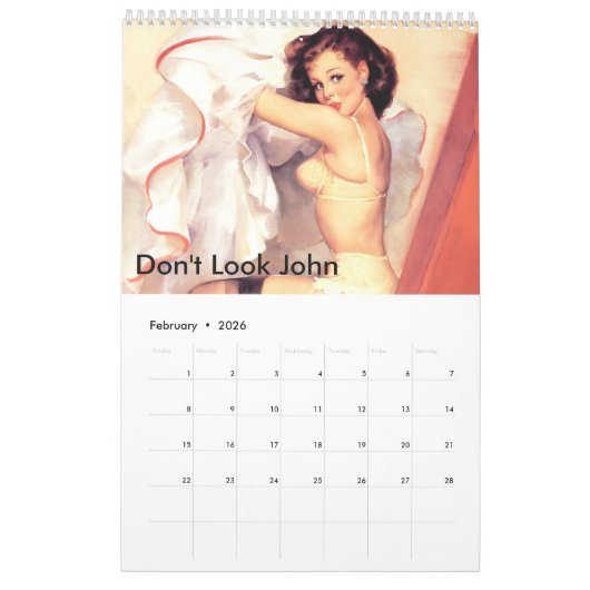 FUNNY Personalized Calendar for HIM Kalender (Feb 2026)