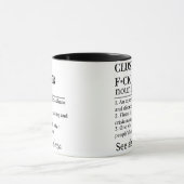 Funny Personalized Cluster F*ck Fixer Mug Definiti Mok (Midden)