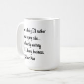 Funny Personalized Coffee Mug – Custom Quote Koffiemok (Voorkant links)