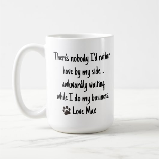 Funny Personalized Coffee Mug – Custom Quote Koffiemok (Links)