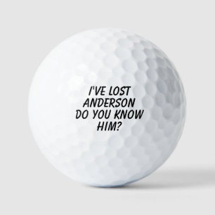Funny Personalized Comic Book Lost Golf Balls Golfballen
