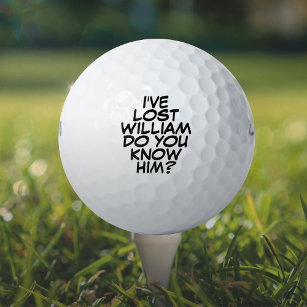 Funny Personalized Comic Book Lost Golf Balls Golfballen