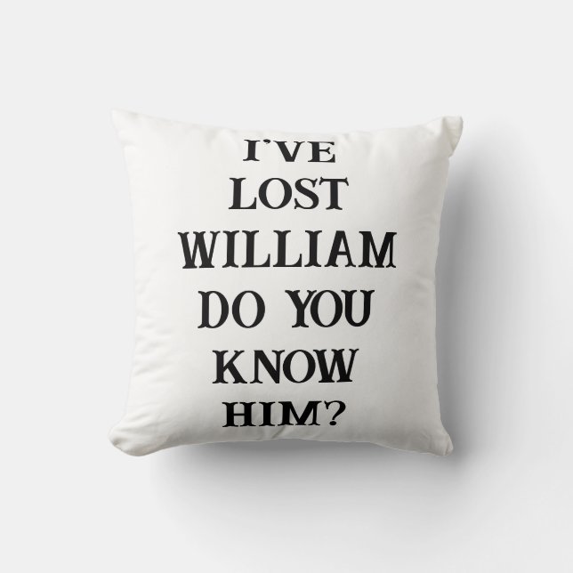 Funny Personalized Comic Book Lost Golf Balls Kussen (Voorkant)