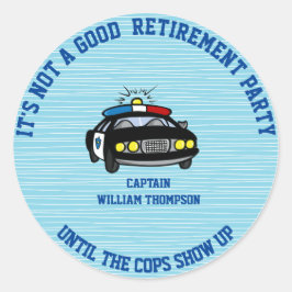 Funny Personalized Cop Retirement Sticker