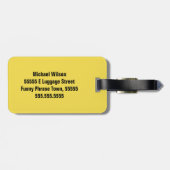 Funny Personalized Count 10 Humor Phrase Luggage Bagagelabel (Achterkant horizontaal)