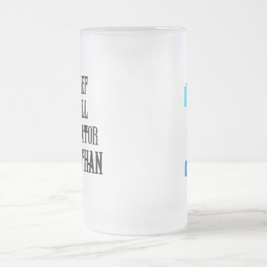 Funny Personalized Dad Club Chief Grill Operator Matglas Bierpul (Center)