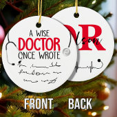 Funny Personalized Doctor grappig doctor gezegde Keramisch Ornament