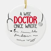 Funny Personalized Doctor grappig doctor gezegde Keramisch Ornament (Voorkant)