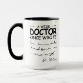 Funny Personalized Doctor grappig doctor gezegde Mok (Links)