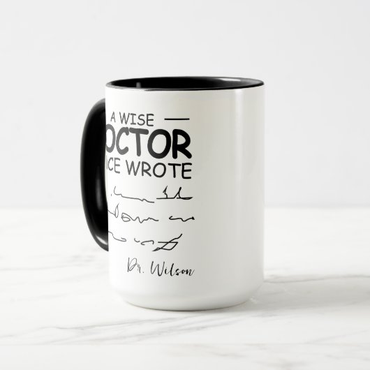 Funny Personalized Doctor grappig doctor gezegde Mok (Voorkant links)