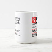 Funny Personalized Doctor Prescription Koffiemok (Center)