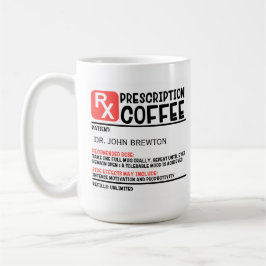 Funny Personalized Doctor Prescription Koffiemok