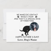 Funny Personalized Dog Dad, Dog Poop Vaderdag Feestdagenkaart (Voorkant)