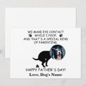Funny Personalized Dog Dad, Dog Poop Vaderdag Feestdagenkaart (Voorkant / Achterkant)