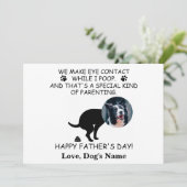 Funny Personalized Dog Dad, Dog Poop Vaderdag Feestdagenkaart (Staand voorkant)
