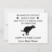 Funny Personalized Dog Dad, Dog Poop Vaderdag Feestdagenkaart (Voorkant)
