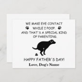 Funny Personalized Dog Dad, Dog Poop Vaderdag Feestdagenkaart (Voorkant / Achterkant)