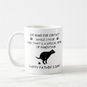 Funny Personalized Dog Dad, Dog Poop Vaderdag Koffiemok (Links)