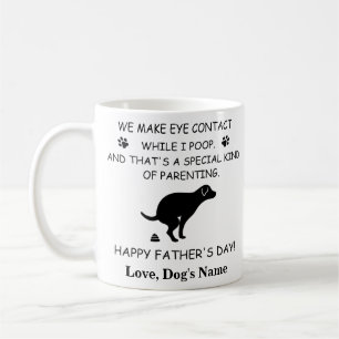 Funny Personalized Dog Dad, Dog Poop Vaderdag Koffiemok