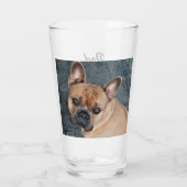 Funny Personalized Dog Dad Glas (Achterkant)
