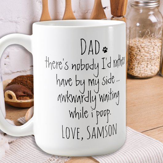 Funny Personalized Dog Dad Koffiemok