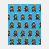 Funny Personalized Dog Face Fleece Deken (Voorkant)