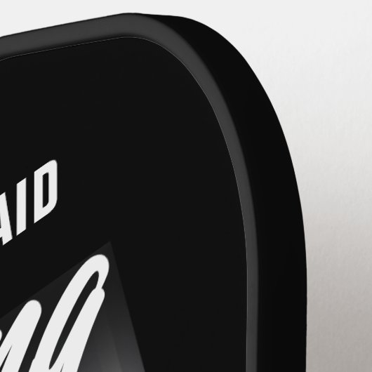 Funny Personalized Drink Practice Red Wine Pickleball Paddle (Links Detail)