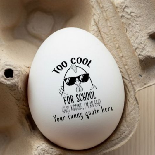 Funny personalized egg stamp, funny custom fresh Rubberstempel