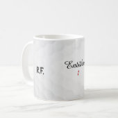 Funny Personalized Entitled 1 Initial Golf Name Koffiemok (Voorkant links)