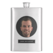 FUNNY Personalized Face Photo Groomsman Gift Flacon (Voorkant)