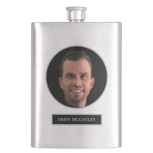 FUNNY Personalized Face Photo Groomsman Gift Flacon (Voorkant)